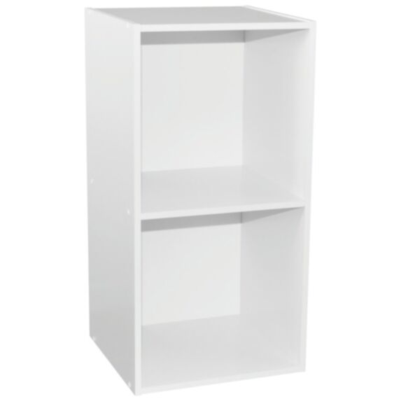 Étagère modulable 2 cases Boréal 12 mm blanc - BOREAL
