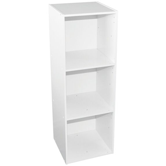 Étagère modulable 3 cases L33,7xH102,5xP34,9cm blanc - ALSAKAZ