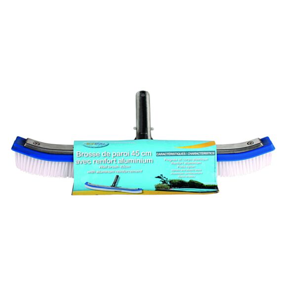 Tête de balai avec brosse pour paroi piscine Professionnelle 45cm - GRE