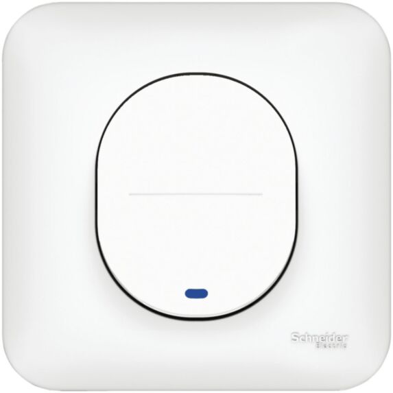 Interrupteur Va-et-vient lumineux 10 ampères ovalis complet 230 V - SCHNEIDER ELECTRIC
