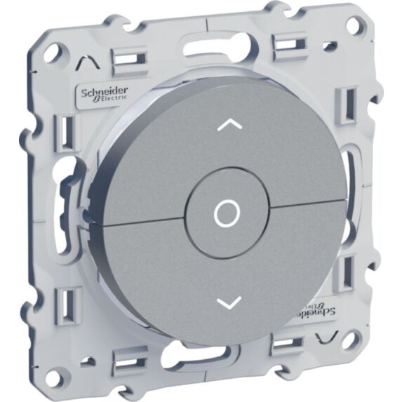 Interrupteur volet roulant Odace Aluminium - SCHNEIDER ELECTRIC