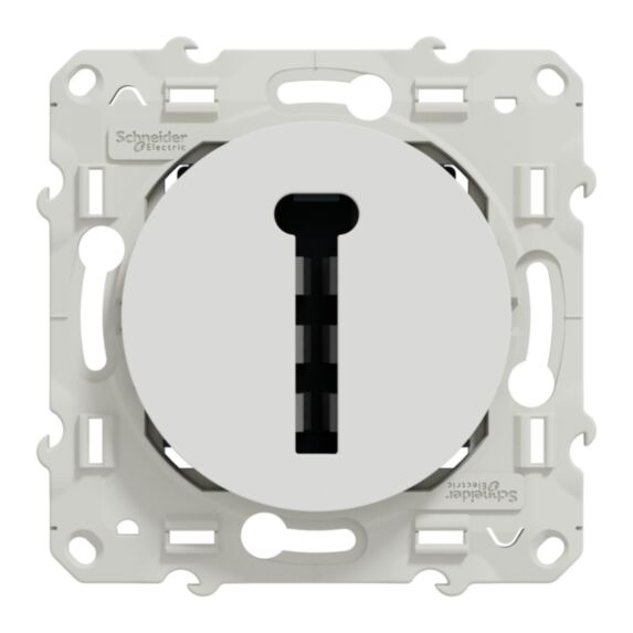 Prise téléphone à assembler Odace blanc - SCHNEIDER ELECTRIC