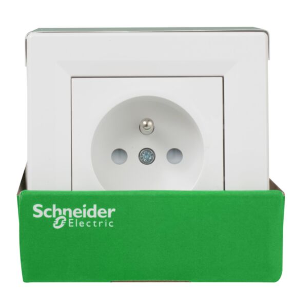 5 prises avec terre Asfora blanc - SCHNEIDER ELECTRIC