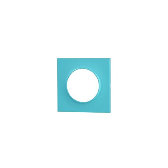 Plaque Odace style simple vert bleu cian - SCHNEIDER ELECTRIC