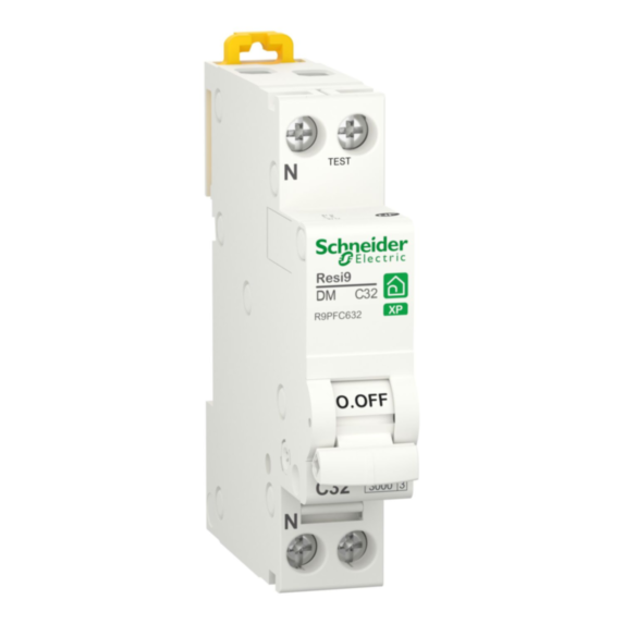 Disjoncteur peignable courbe C 1P+N 32A Resi9 XP - SCHNEIDER ELECTRIC
