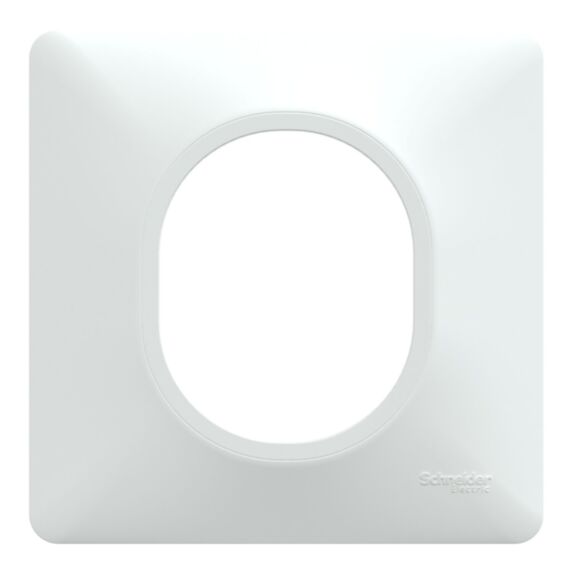 Plaque simple Ovalis blanc - SCHNEIDER ELECTRIC