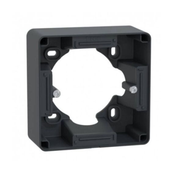 Boîte support pour montage saillie 36mm Ovalis anthracite - SCHNEIDER ELECTRIC