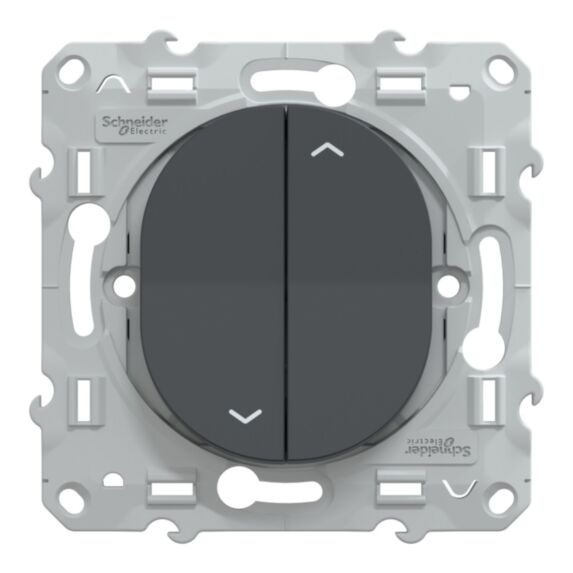 Interrupteur volet roulant à assembler Ovalis anthracite - SCHNEIDER ELECTRIC