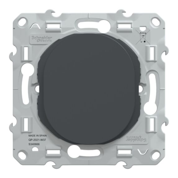 Obturateur à assembler Ovalis anthracite - SCHNEIDER ELECTRIC