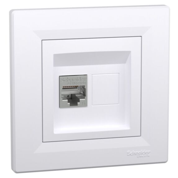 Prise RJ45 Asfora blanc - SCHNEIDER ELECTRIC