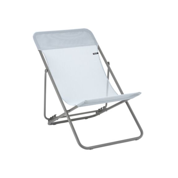 Chaise longue pliable Maxi 94 x 62 x 83 cm bleu - LAFUMA