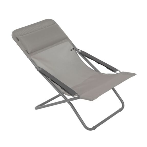 Chaise longue Transabed Colorblock toile Batyline® terre - LAFUMA MOBILIER