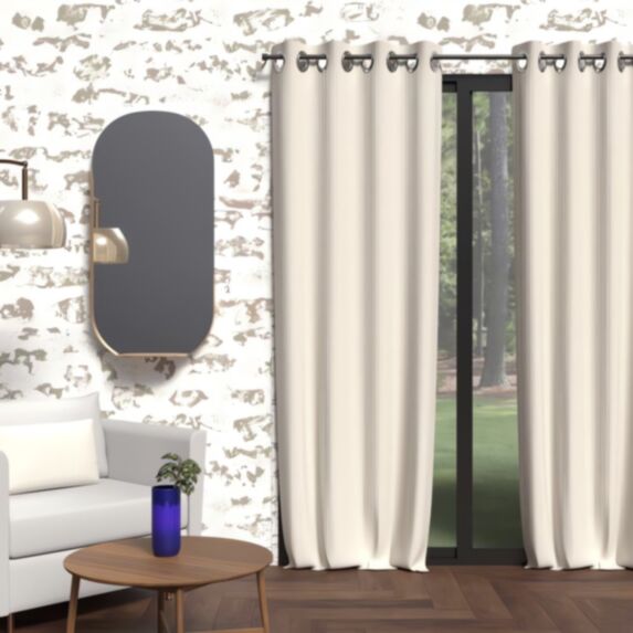 Rideau occultant à oeillets 135x250 cm BOHEME lin