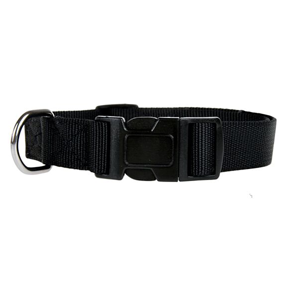 COLLIER NOIR NYLON 25/35CM