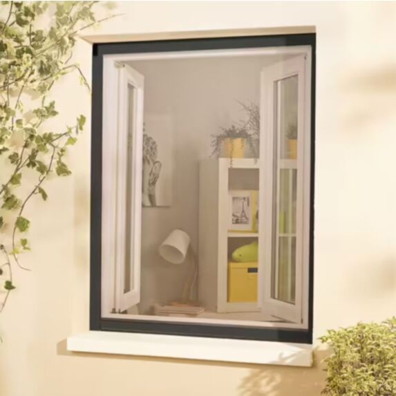 MOUSTIQUAIRE ENROULEUR ALU ANTRHACITE H160XL130 CM