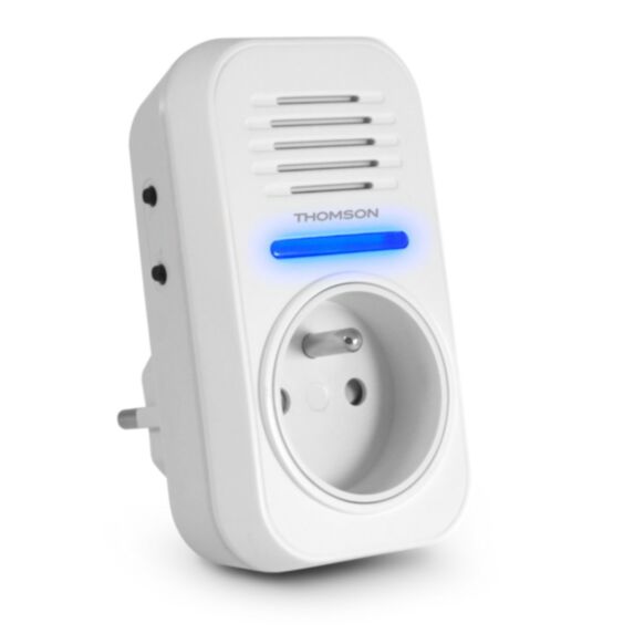 Carillon sans fil 150m prise gigogne blanc 150m - THOMSON