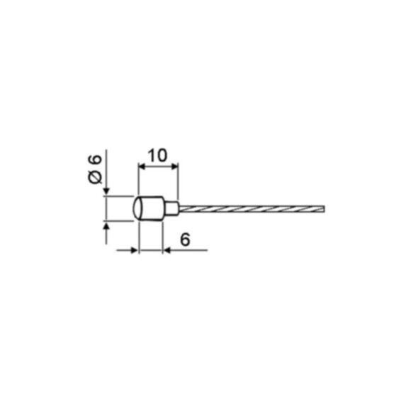 Cable souple 19 brins 2250 x 2,2 mm - LA SELECTION S