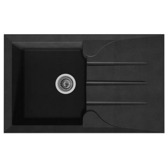 Evier 1 bac 81x50cm Aloa noir - DIADEM