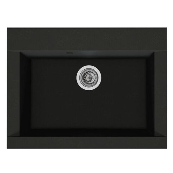 Evier 1 bac 66x50cm Hexo noir - DIADEM