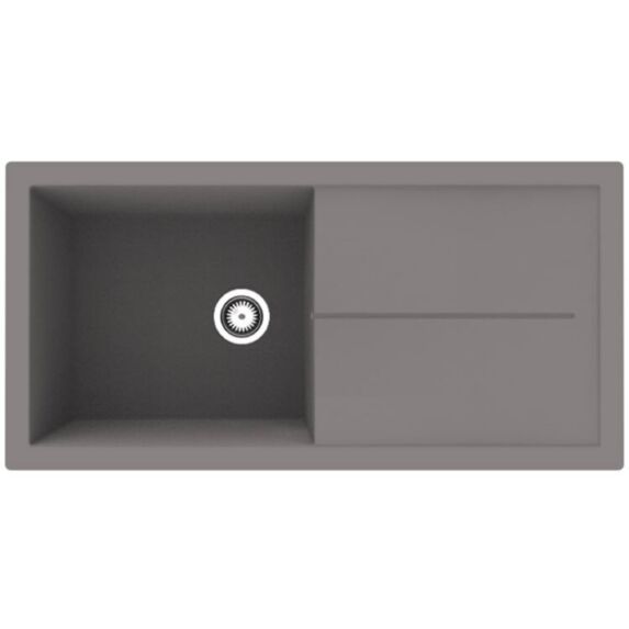 Evier 1 bac 100x50cm Nali gris - DIADEM