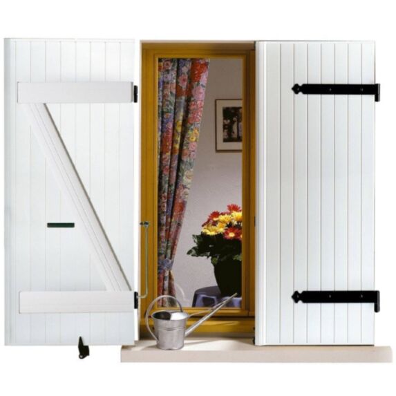 Volet en kit PVC blanc 218x71cm Ep.24mm