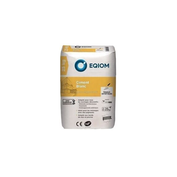 Ciment blanc NF 25kg - EQIOM