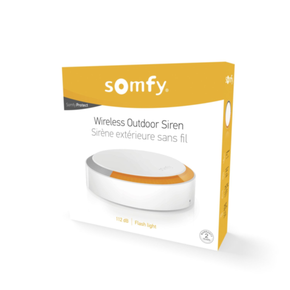 Sirène extérieure sans fil 112 dB blanche - SOMFY