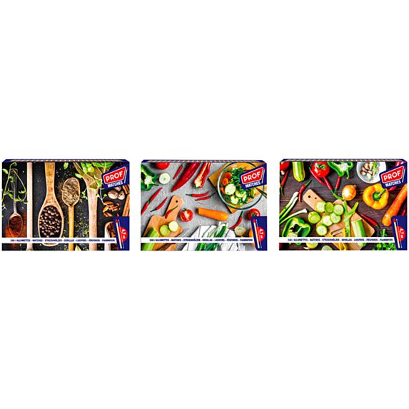 3 boîtes de 240 allumettes