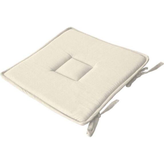 Galette plate écru 40x40