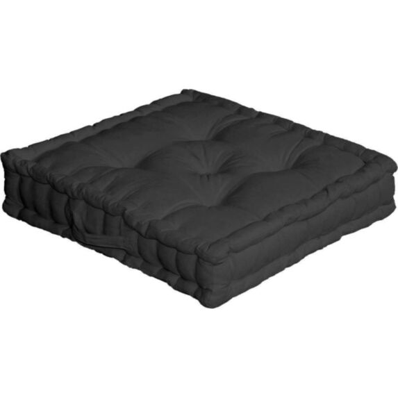 Coussin sol noir 50x50x10