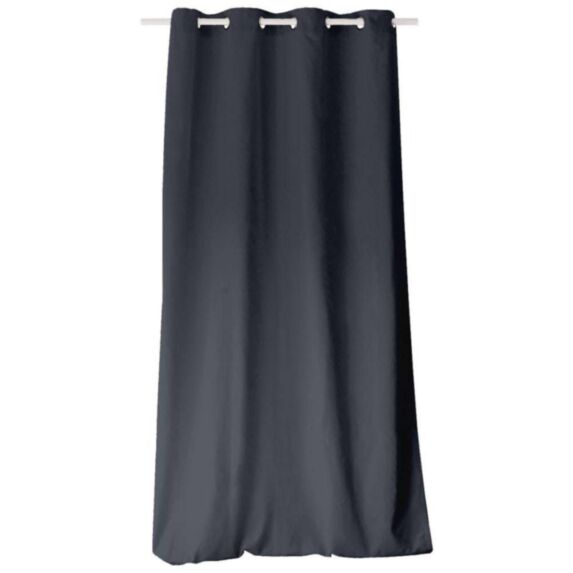 Rideau 8oeillet gris foncé 135x240