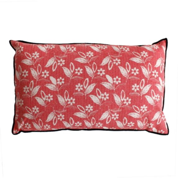 Coussin déhoussable Gypsy 50 x 30 cm pivoine - DECOSTARS