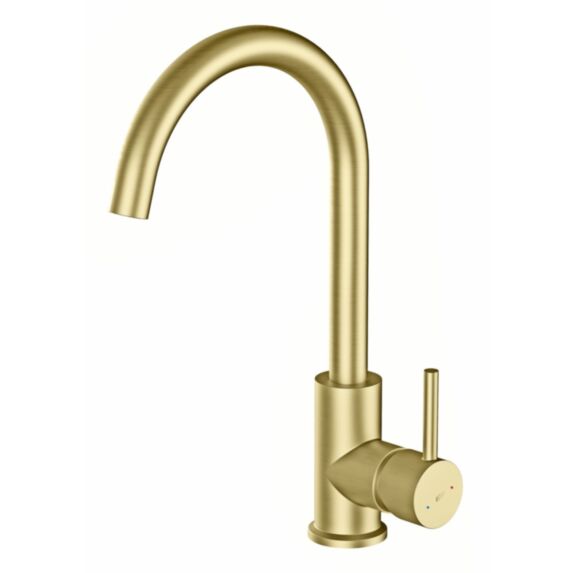 Mitigeur évier Kiwo or brossé - ESSEBAGNO