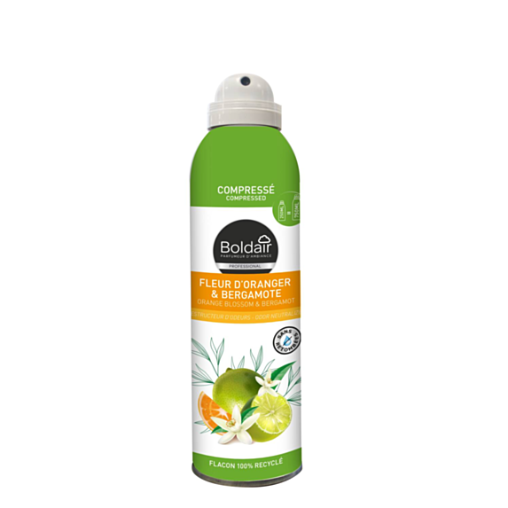 Spray Désodorisant Compressé Fleur d'oranger 250ml - BOLDAIR