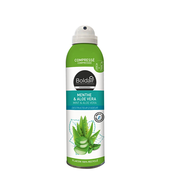 Spray Désodorisant Compressé Menthe/Aloe vera 250ml - BOLDAIR