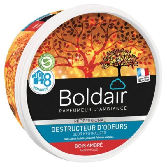 Gel Destructeur d'Odeurs Bois Ambré 300gr - BOLDAIR