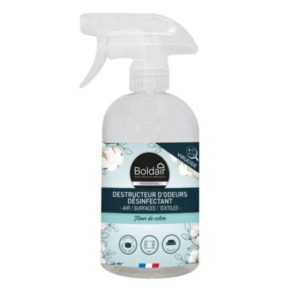 Désodorisant aromathérapie fleur de coton 500ml - BOLDAIR