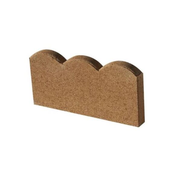 Bordure ondine - coloris provence - 50 x 25 x 5 cm