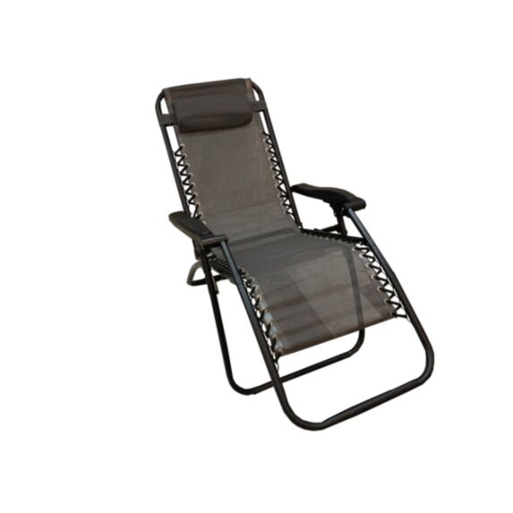 Chaise pliante multiposition Siesto 108 x 109 x 67 cm gris - CIDDECO