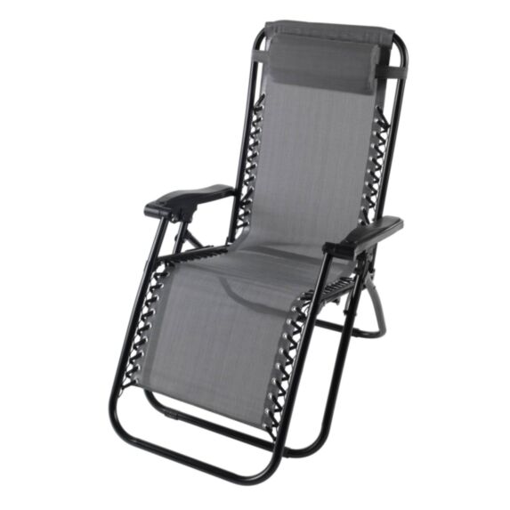 Relax multiposition Siesto Acier Textilène Gris foncé