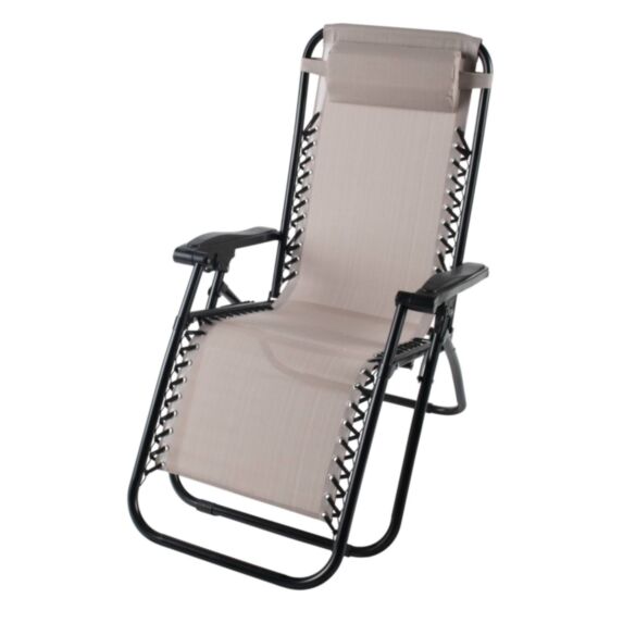 Relax multiposition Siesto Acier Textilène Taupe