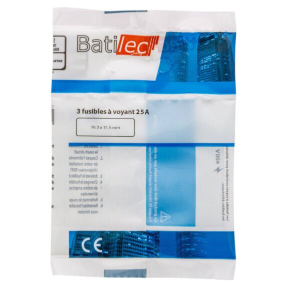 3 fusibles à voyant 25A 10,3x31,5mm BAT030809 - BATILEC