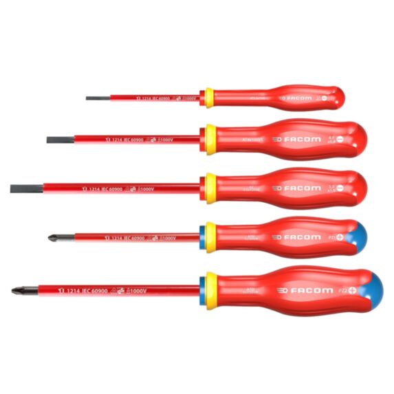 Coffret de 5 tournevis isolés 1000V - FACOM