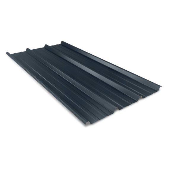Plaque acier nervurée gris graphite 2000x1000x0,5mm - BACACIER