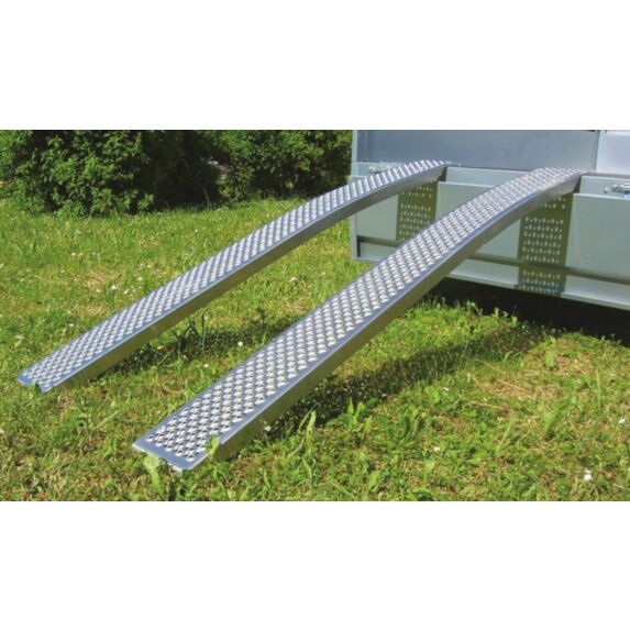 Jeu de 2 rampes alu courbées 2,5m 1000kg