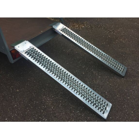 Jeu de 2 rampes tôle galvanisée 1,5m 350kg