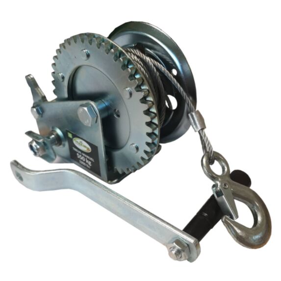 Treuil manuel cliquet câble 550kg