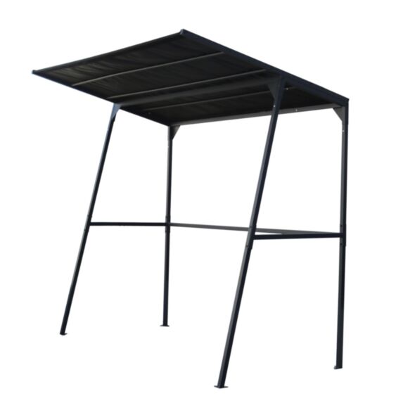Tonnelle barbecue Solys acier noir L.180xl.130xh.210 - SOLYS