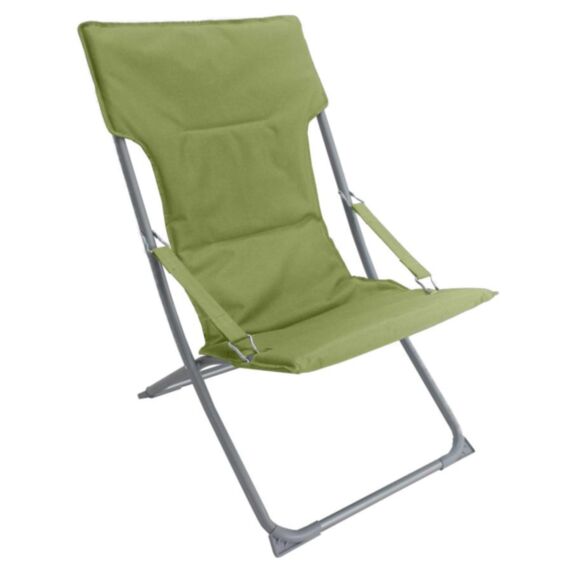 Fauteuil de jardin métal pliant Smoothie toile coton Lotus