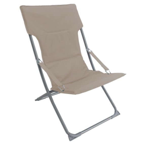 Fauteuil de jardin métal pliant Smoothie toile coton Dune